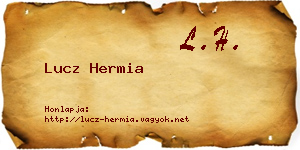 Lucz Hermia névjegykártya